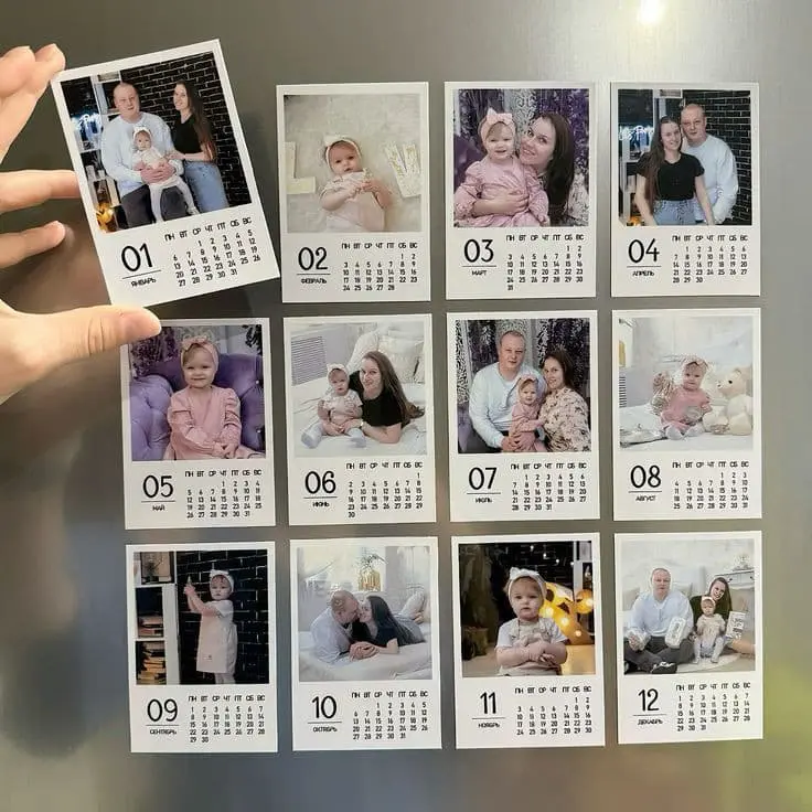 Fridge Magnet Photo Calendar