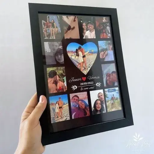 Heartbeat Memory Collage Frame