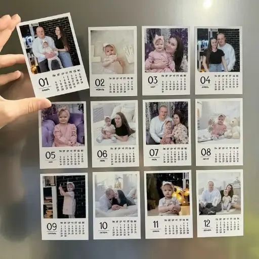 Fridge Magnet Photo Calendar